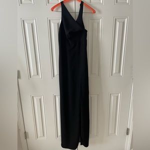 The Dessy Group (Thread) Cowl Neck Dress Black